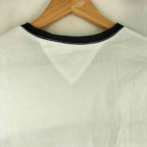 トミーヒルフィガー TOMMY HILFIGER 刺繍ロゴ 半袖 Tシャツ レディース M