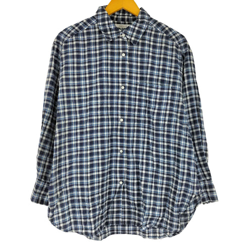シンプリシテェ SIMPLICITE インドコットン ロングスリーブ チェックシャツ レディース
