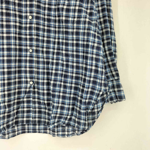シンプリシテェ SIMPLICITE インドコットン ロングスリーブ チェックシャツ レディース