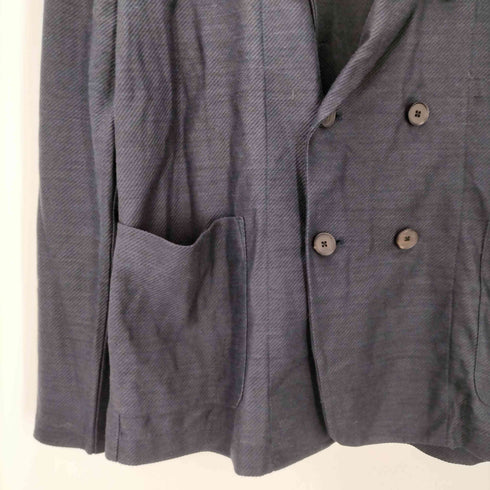 ジョゼフオム JOSEPH HOMME LINEN 麻 リネン ナイロン ジャージー ダブル テーラード ジャケット ブレザー オンワード樫山 メンズ 48