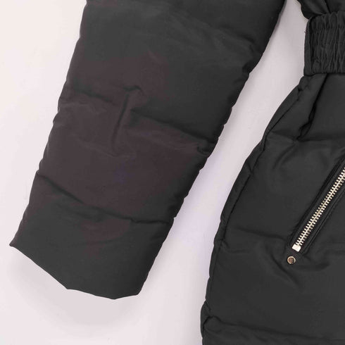 ザラ ZARA WATER AND WIND PROTECTION ベルト付きフードダウン レディース import:M