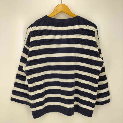 ローレンラルフローレン LAUREN RALPH LAUREN メタル釦 ボーダーコットンニット メンズ import:L