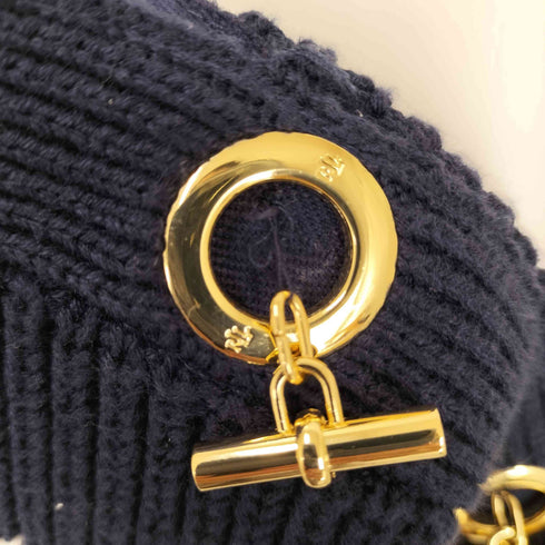 ローレンラルフローレン LAUREN RALPH LAUREN メタル釦 ボーダーコットンニット メンズ import:L