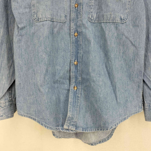 ギャップ Gap 90s OLD GAP オールドギャップ USA製 デニム地 シャツ メンズ S