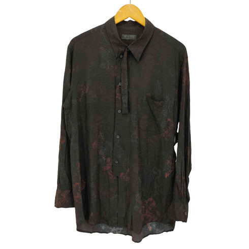 サイトバイヨウジヤマモト syte by Yohji Yamamoto 25AW RAYON CRIMSON LACE PRINT REGULAR COLLAR SHIRT メンズ JPN:3