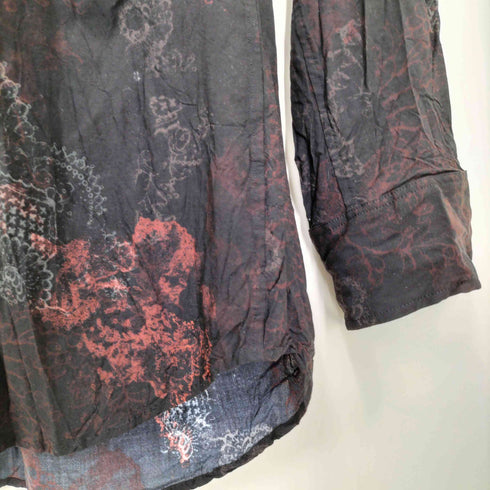 サイトバイヨウジヤマモト syte by Yohji Yamamoto 25AW RAYON CRIMSON LACE PRINT REGULAR COLLAR SHIRT メンズ JPN:3