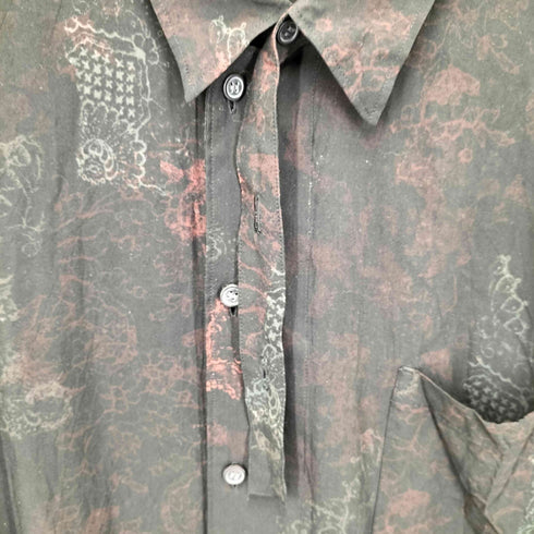 サイトバイヨウジヤマモト syte by Yohji Yamamoto 25AW RAYON CRIMSON LACE PRINT REGULAR COLLAR SHIRT メンズ JPN:3