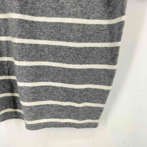 トラサルディ TRUSSARDI カシミヤ ボーダー ロングニット レディース 38