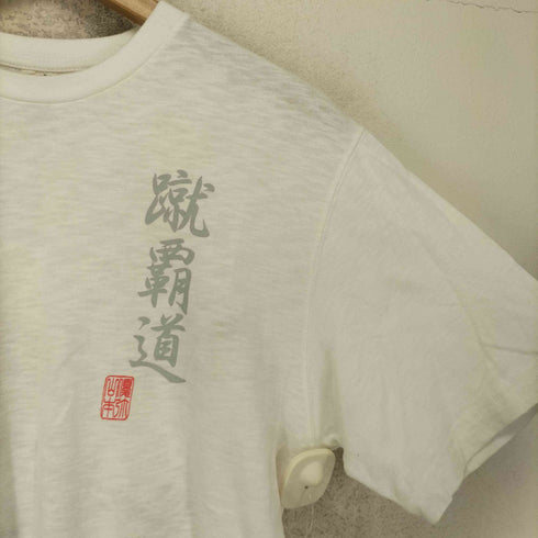 蹴覇道 鯉 和柄 刺繍 半袖 Tシャツ メンズ L