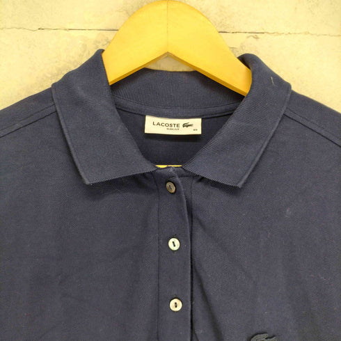 ラコステ LACOSTE SLIM FIT フロント刺繍 ポロ ワンピース レディース EUR:40