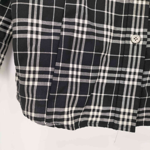 バーバリーロンドン BURBERRY LONDON ウールギャバ ノバチェック 長袖シャツ レディース 40