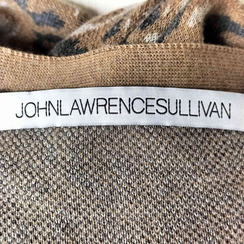 ジョンローレンスサリバン JOHN LAWRENCE SULLIVAN レオパード コットンカーディガン メンズ JPN:S