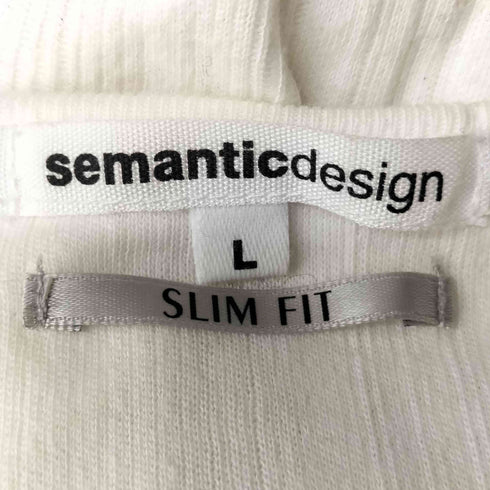 セマンティックデザイン semanticdesign SLIM FIT Vネック ラメコットンニット Y2K メンズ import:M