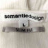 セマンティックデザイン semanticdesign SLIM FIT Vネック ラメコットンニット Y2K メンズ import:M