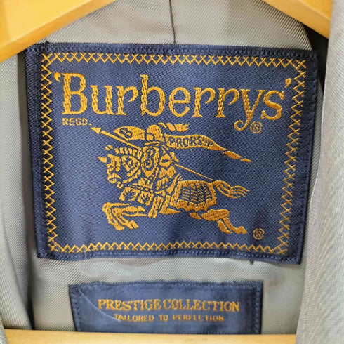 バーバリーズ BURBERRYS PRESTIGE COLLECTION シルク100 ステンカラーコート メンズ 88-160-3