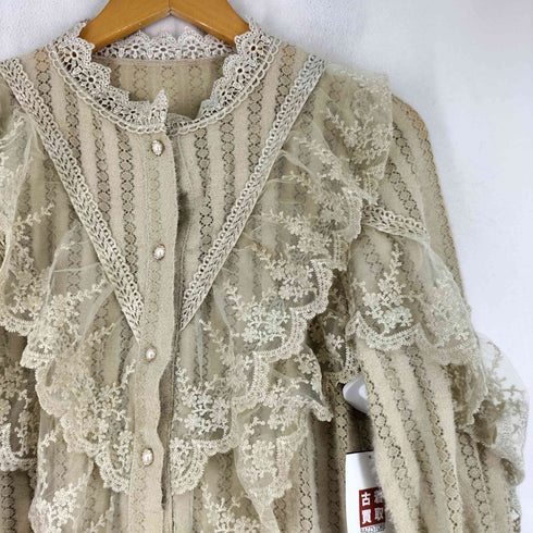 チュールフリルブラウス レディース JPN:XXL