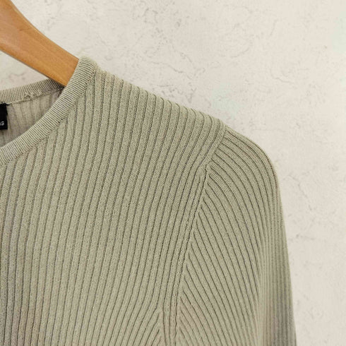 ダナキャランニューヨーク DKNY 90s コットン レーヨン クロップド 長袖 ニット Y2K レディース P