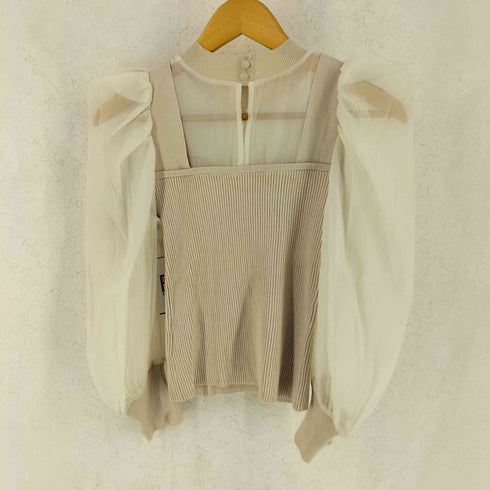 リリーブラウン Lily Brown シアードッキングニットプルオーバー レディース ONE SIZE