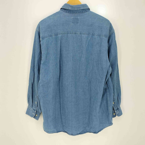 ブルックスブラザーズ BROOKS BROTHERS 90-00s SPORT SHIRT ダブルポケット デニムシャツ メンズ import:L
