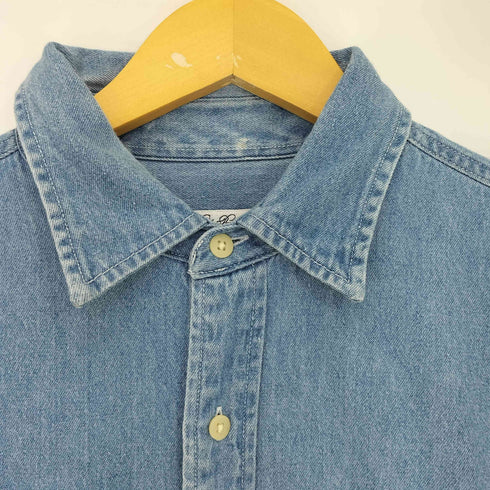 ブルックスブラザーズ BROOKS BROTHERS 90-00s SPORT SHIRT ダブルポケット デニムシャツ メンズ import:L