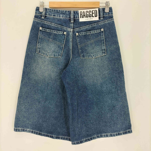 RAGGED ラゲッド デニム ワイド ハーフパンツ レディース 26
