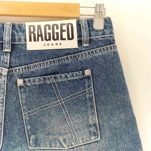 RAGGED ラゲッド デニム ワイド ハーフパンツ レディース 26
