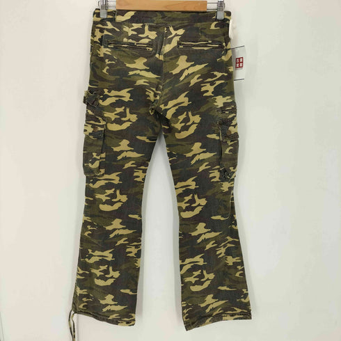 AFT JEANS 迷彩柄 カーゴ フレアパンツ Y2K レディース JPN:M