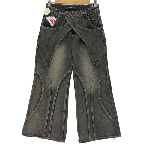 minga london ミンガロンドン フロントレイヤー 変形デザイン デニムパンツ import レディース 26