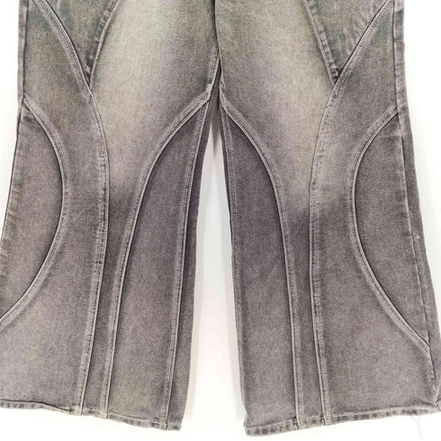 minga london ミンガロンドン フロントレイヤー 変形デザイン デニムパンツ import レディース 26
