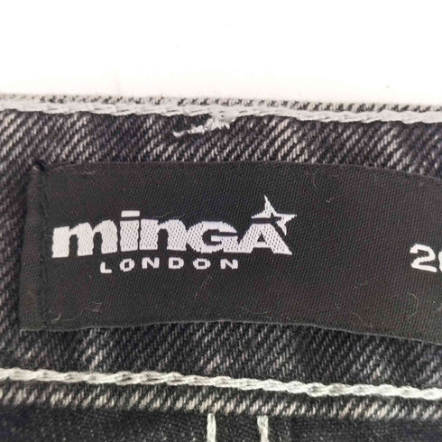 minga london ミンガロンドン フロントレイヤー 変形デザイン デニムパンツ import レディース 26