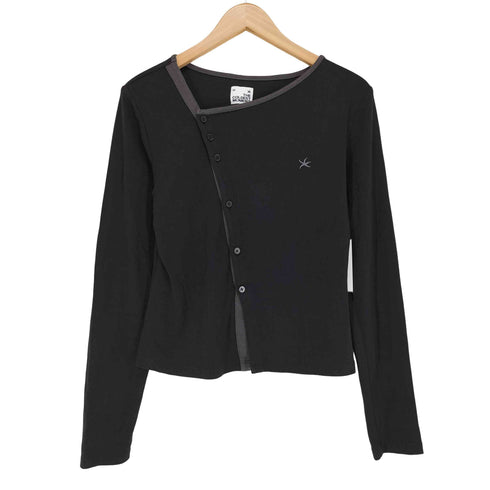 Y2K THE COLDEST MOMENTS ザ コールディストモーメント twist button long sleeve ツイスト バトン ロングスリーブ レディース M