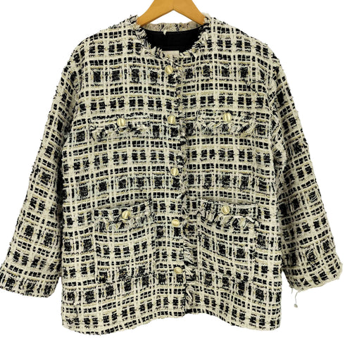 ビームスハート BEAMS HEART 25SS ツイード ミドル ジャケット レディース ONE SIZE