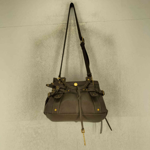 ECODAY エコデー チャーム ハートロック 2WAY ショルダー ハンドバッグ レディース