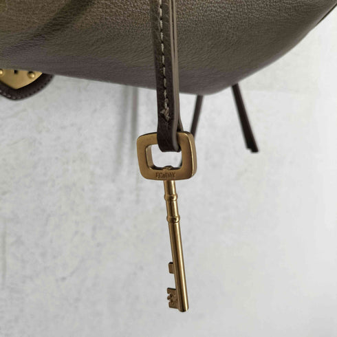 ECODAY エコデー チャーム ハートロック 2WAY ショルダー ハンドバッグ レディース