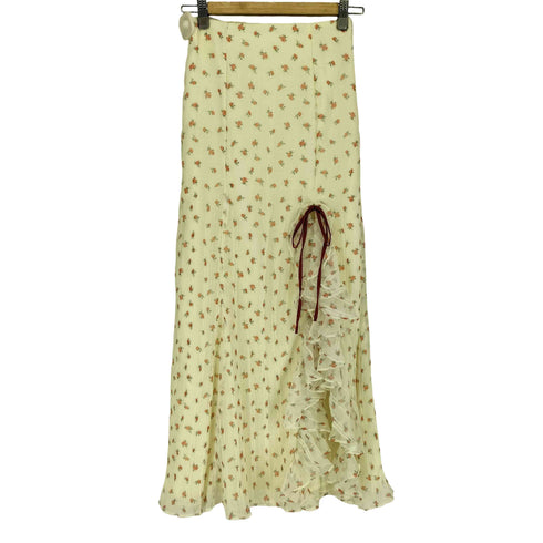 sweet m me eme エムミーエメ Rosy ribbon slit mermaid skirt リボン スリット スカート レディース F