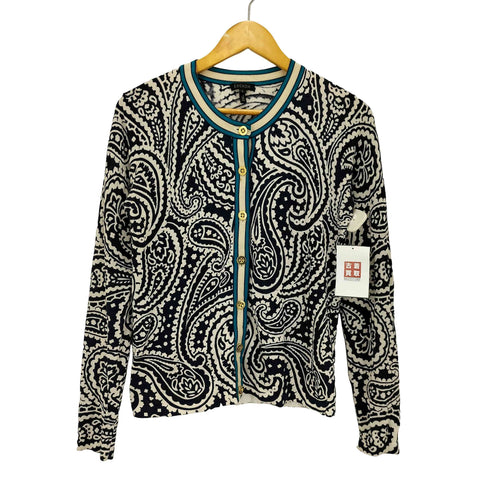 エスカーダ ESCADA ペイズリー柄 カーディガン レディース import:S