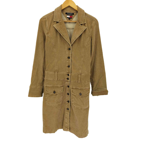 トミージーンズ tommy jeans コーデュロイチェスターコート レディース S