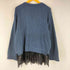 HUG U 裾レースドッキングニット レディース