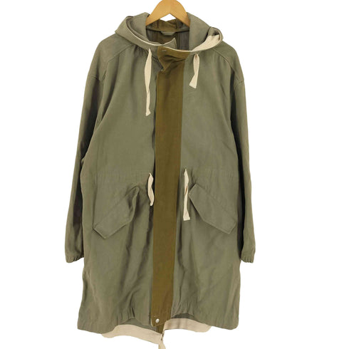 ザラ ZARA バイカラー エルボーパッチ モッズコート メンズ import:XL