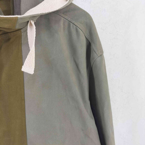ザラ ZARA バイカラー エルボーパッチ モッズコート メンズ import:XL