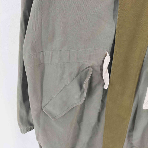 ザラ ZARA バイカラー エルボーパッチ モッズコート メンズ import:XL