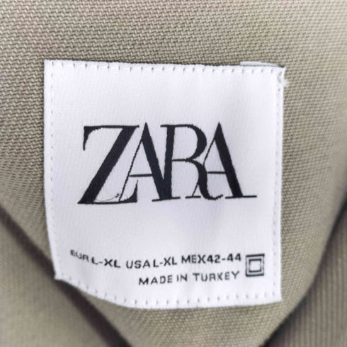 ザラ ZARA バイカラー エルボーパッチ モッズコート メンズ import:XL