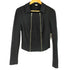 スリードッツ three dots USA製 ジップ ライダースジャケット レディース US:6