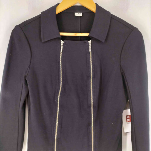 スリードッツ three dots USA製 ジップ ライダースジャケット レディース US:6