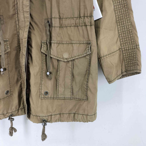 ギャップ Gap 00S OLD フード内蔵 ミリタリーデザイン コート レディース import:S