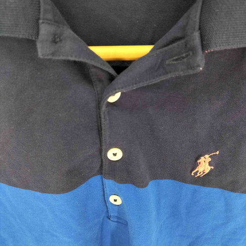 ポロゴルフラルフローレン POLO GOLF RALPH LAUREN ロゴ刺繍 バイカラー 半袖 ポロシャツ レディース import:M