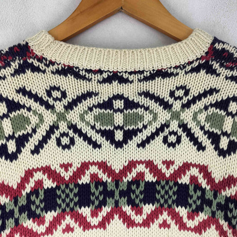 ギャップ Gap 90S OLD 総柄コットンニット メンズ import:M