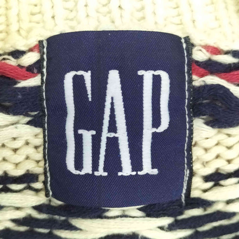 ギャップ Gap 90S OLD 総柄コットンニット メンズ import:M