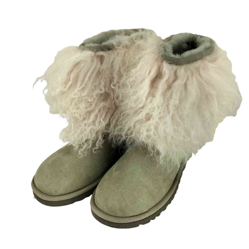 アグ UGG シープスキン カフブーツ モンゴリアンファーブーツ レディース JPN:37