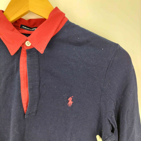 ラルフローレンゴルフ RALPH LAUREN GOLF ロゴ刺繍 長袖 ポロシャツ レディース import:L